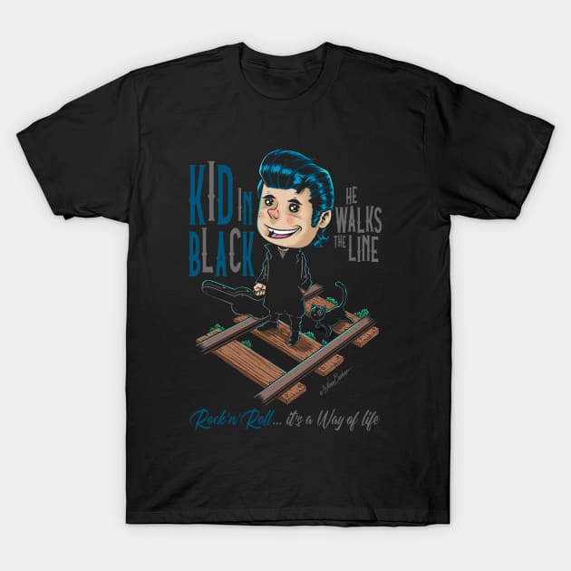 Kid In Black T-Shirt by nanobarbero